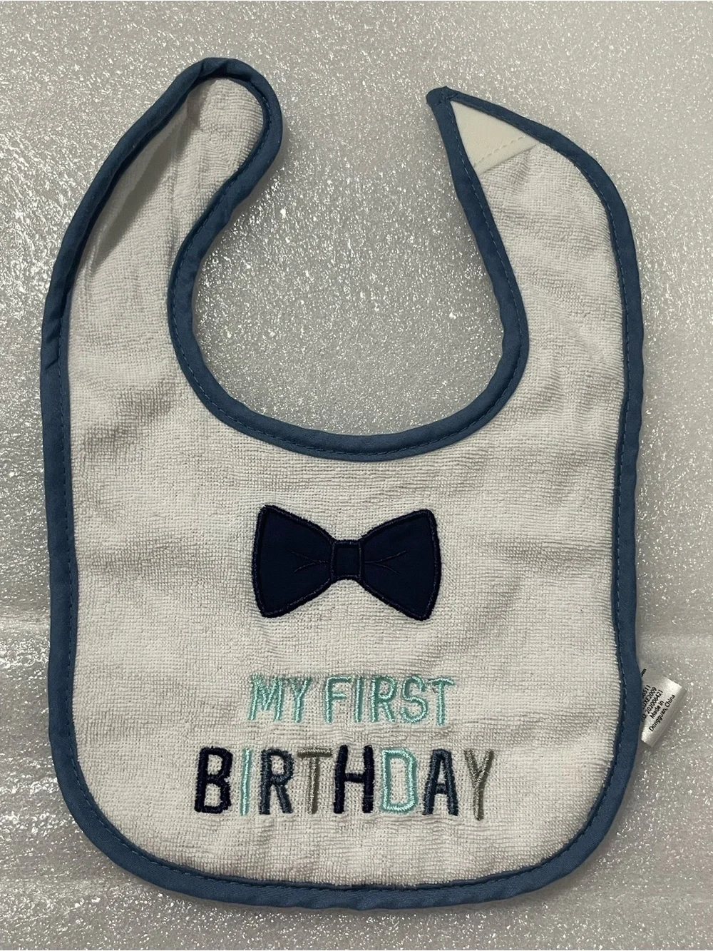 Multiples Baby Bib Set - Light Blue, Green, Red, White, Black